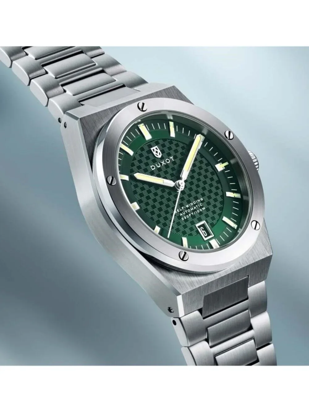 NWT Duxot Bastia Automatic Green Dial Men's Watch